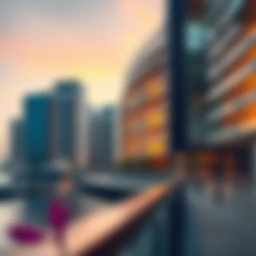 A stunning view of Trident Waterfront showcasing its modern architectural design
