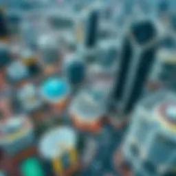 Aerial view showcasing the architectural beauty of Viva Motor City